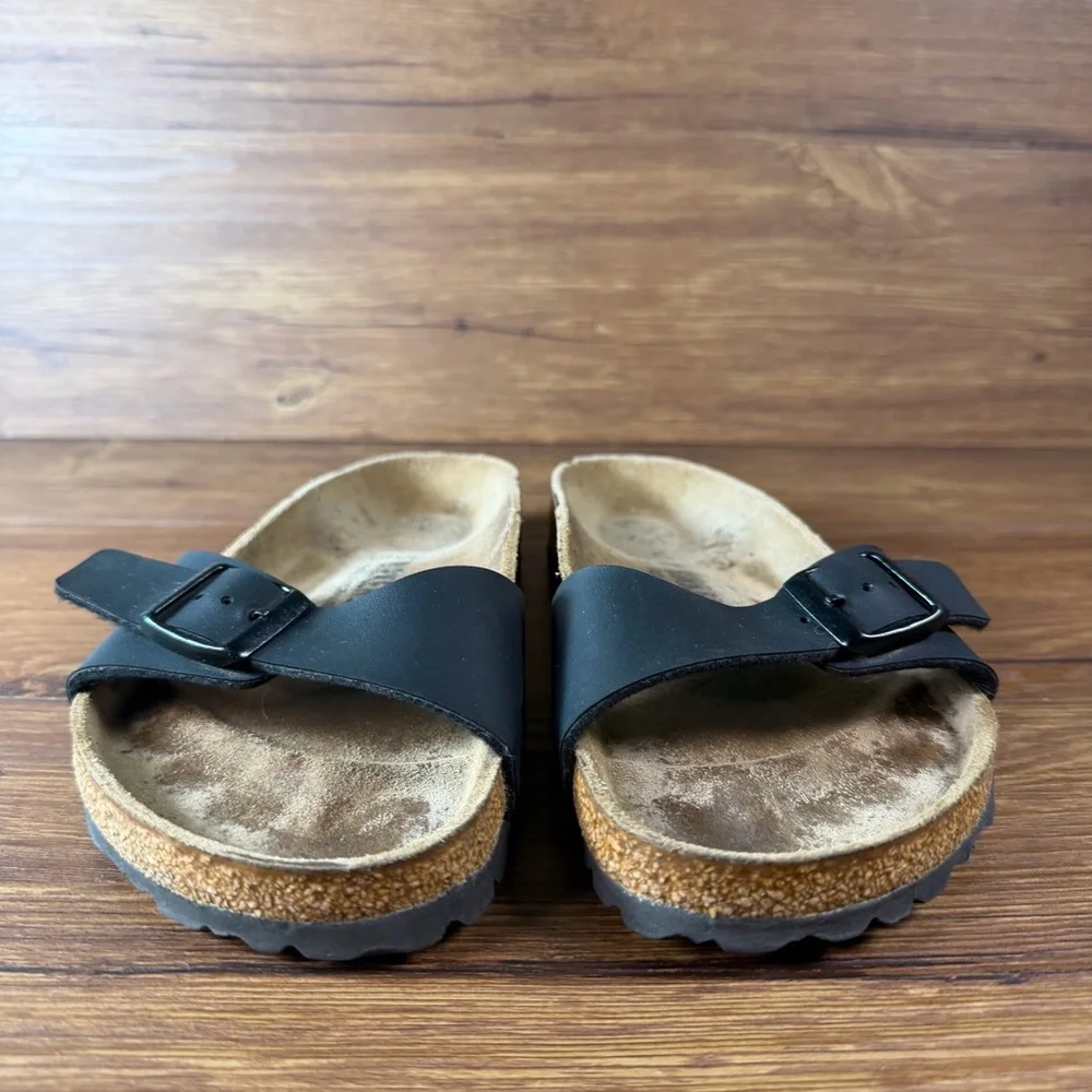 Birkenstock Madrid Black Slides Sandals Women’s Size 6 (37) Shoes